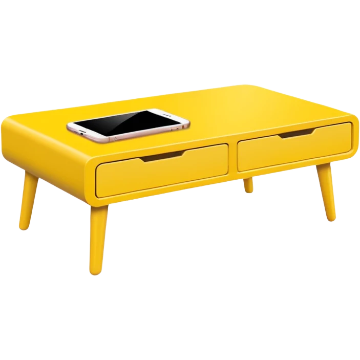yellow coffe table
 emoji
