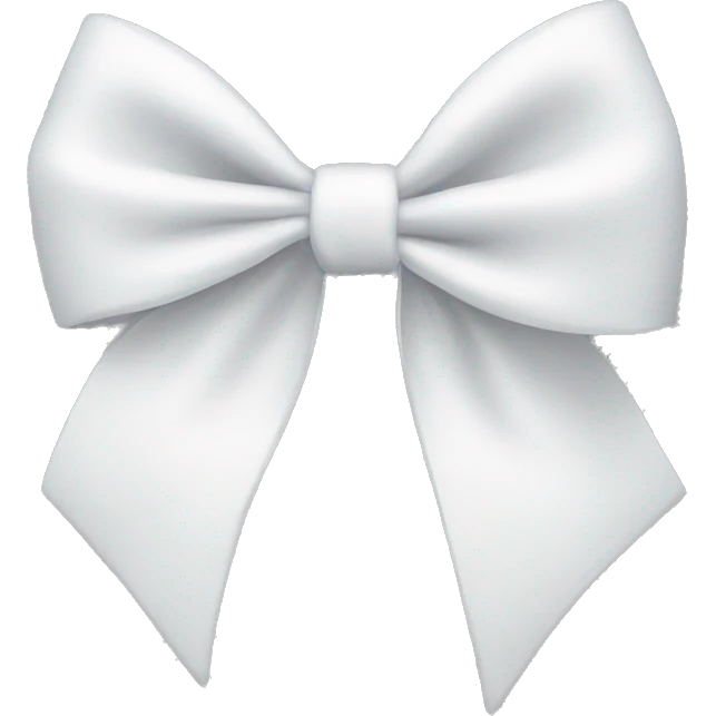 White bow emoji