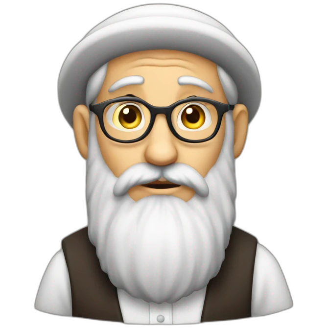 Rabbi thinking emoji