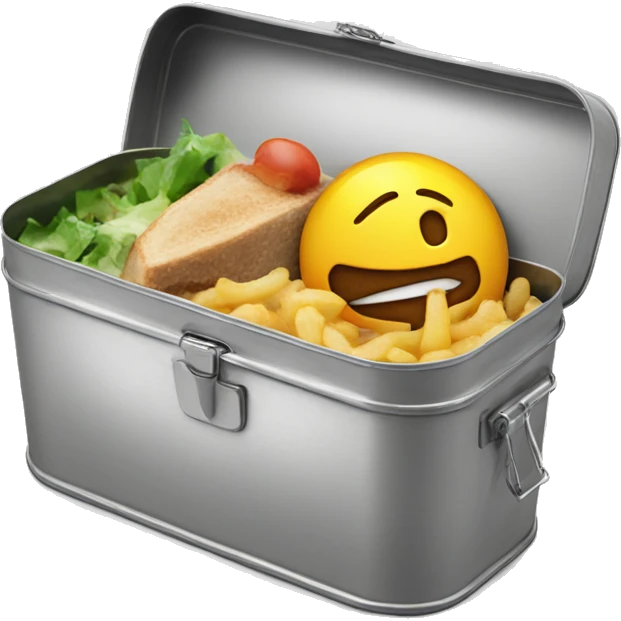 build a tin lunch box emoji with a rocket on it emoji
