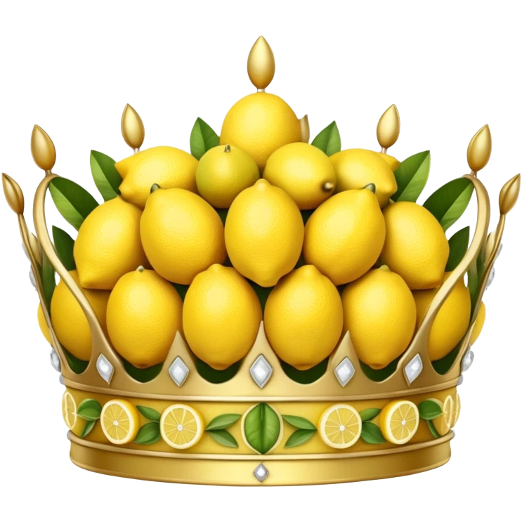 crown with lemon emoji