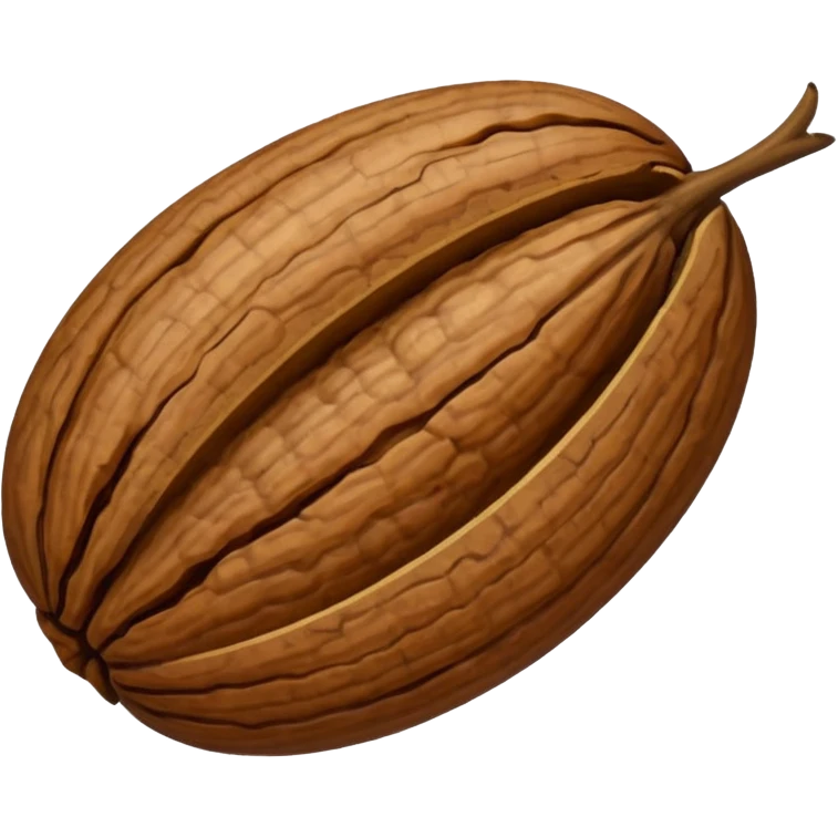 walnut seed of the tree of the genus Juglans emoji