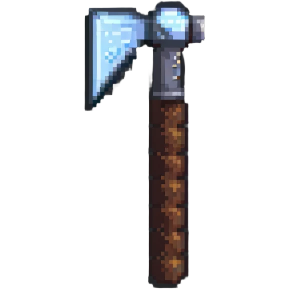stone pickaxe from Minecraft emoji