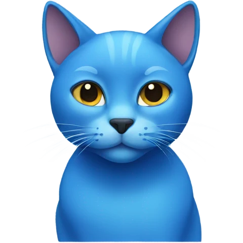 blue cat emoji