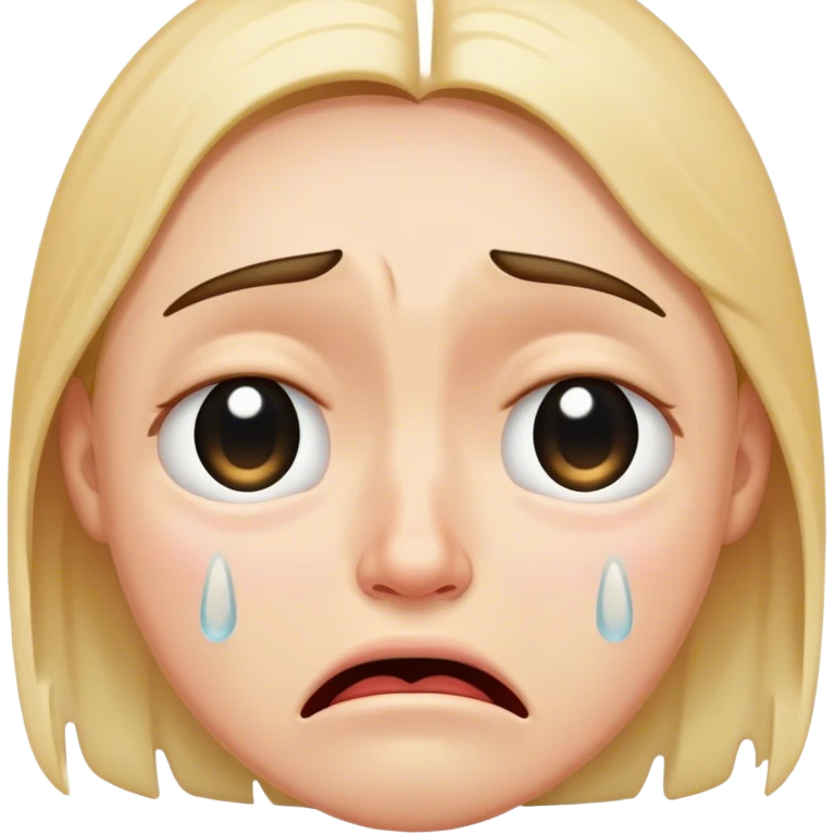 Ağlayan yüz emoji
