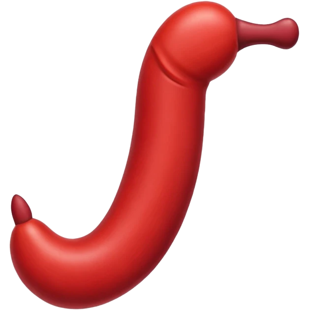 Un pene rojo emoji