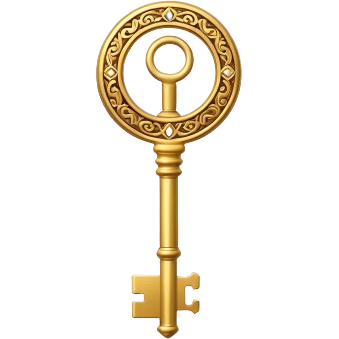 gold key emoji