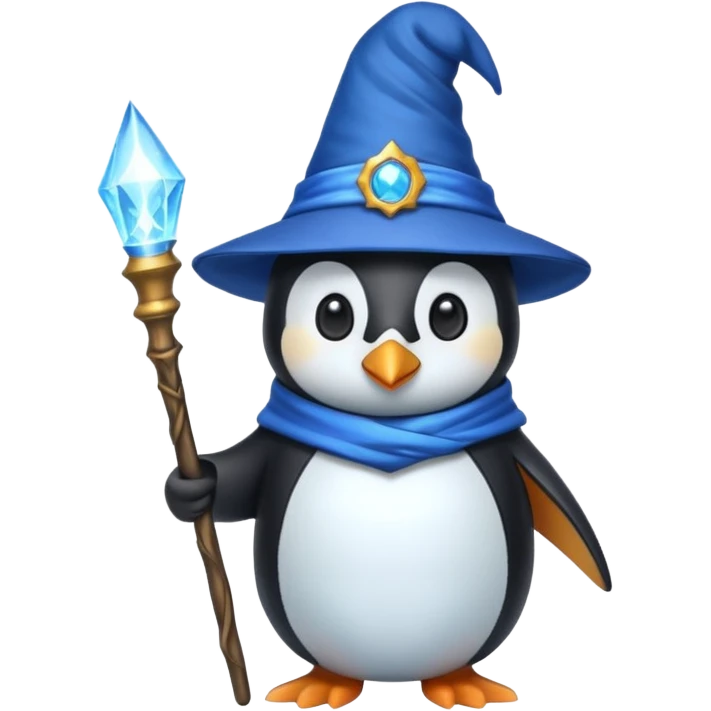 Penguin Wizard emoji