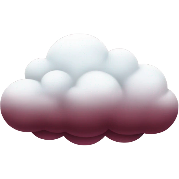 burgundy ☁️ cloud  emoji