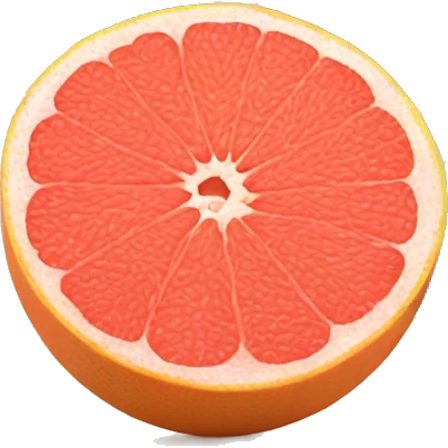 Two Grapefruit with leaves emoji