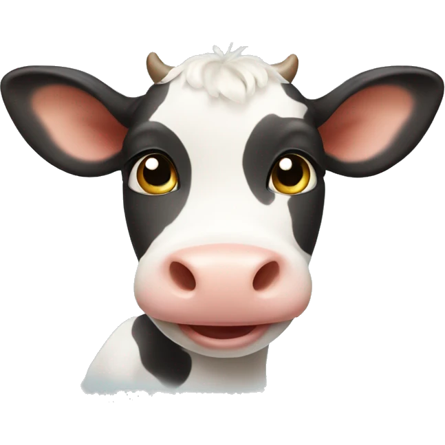 smiling baby cow  emoji