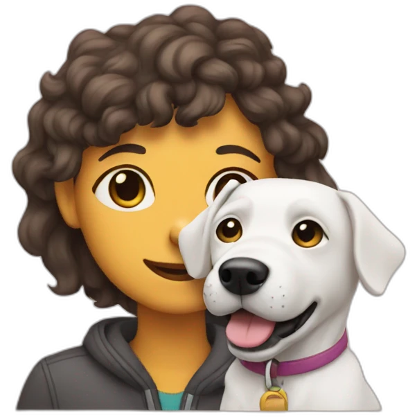 Dog and owner emoji