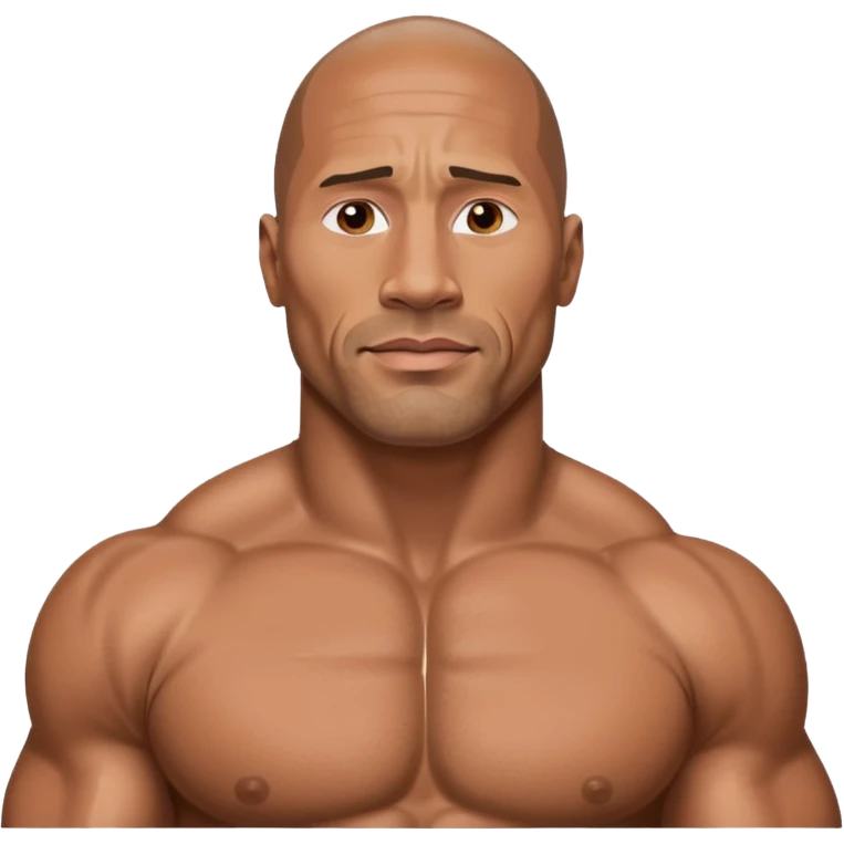 Dwayne Johnson physique emoji