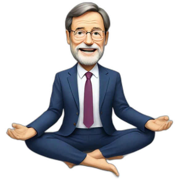 mariano rajoy morning yoga emoji