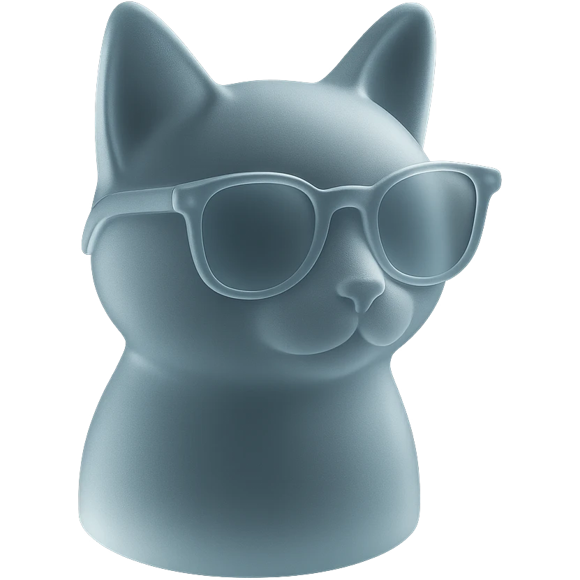 Cat wearing sunglasses emoji