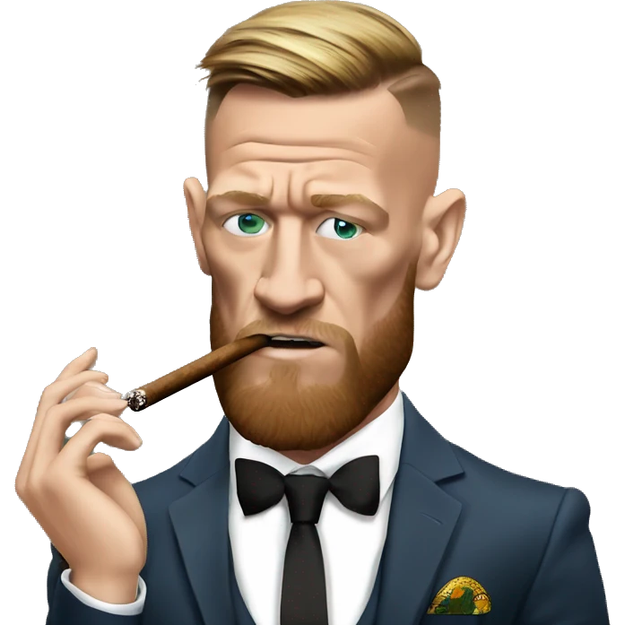Connor mcgregor smoking a cigar  emoji