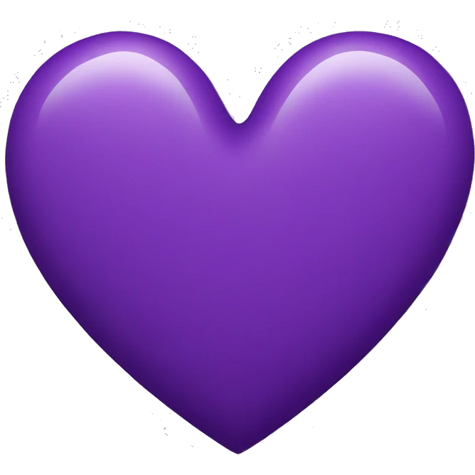 Purple heart emoji