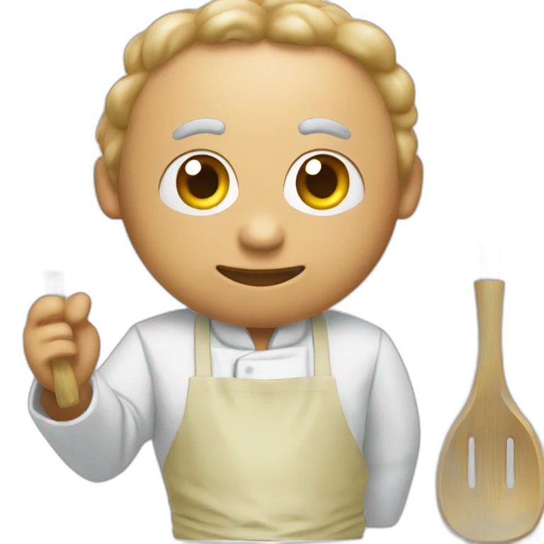 Un Poulpe qui cuisine emoji
