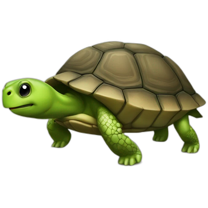 Caca sur une tortue emoji