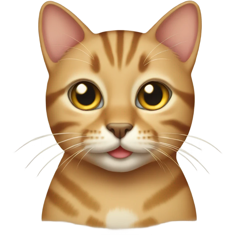 Tan tabby cat emoji