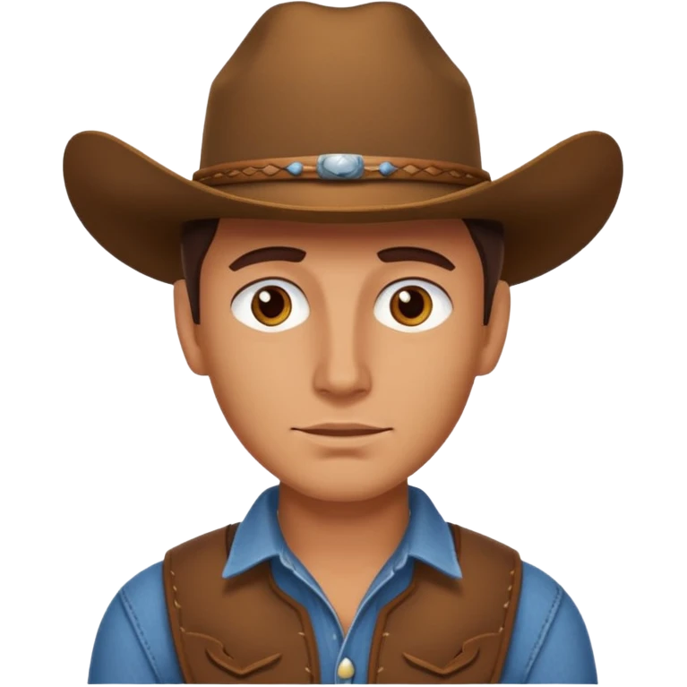 cow boy without hat emoji