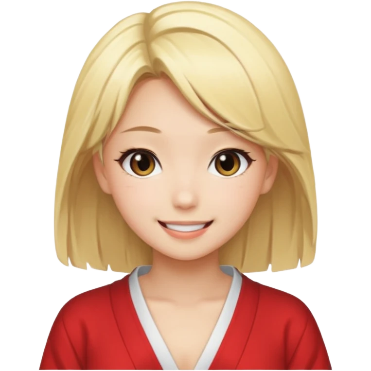 JAPANESE ANIME STYLE BLODE SEXY HOT GIRL emoji