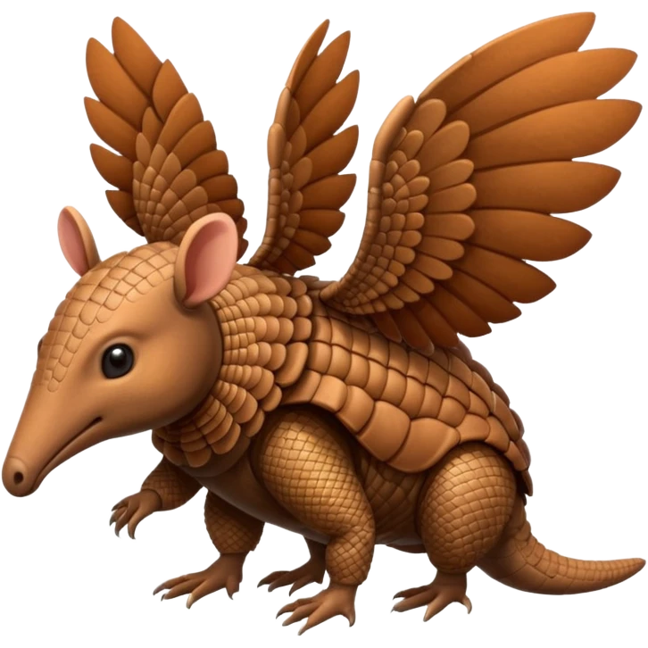 winged armadillo emoji