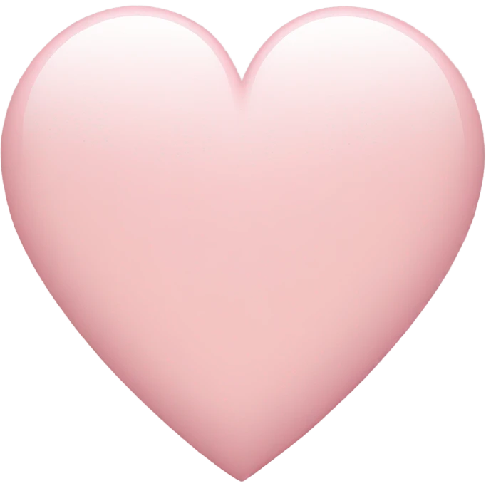 Light pink heart emoji