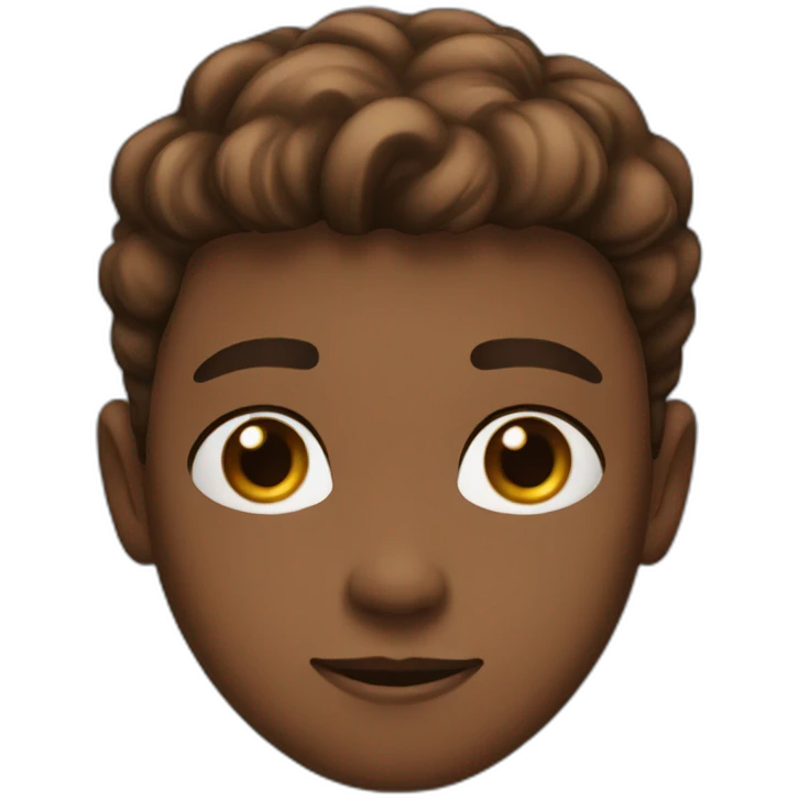 blue eyes brown skin boy  emoji