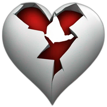 fractured heart emoji