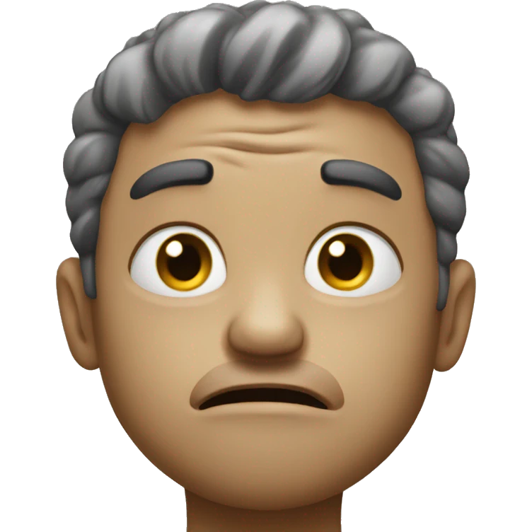 overwhelmed as tensed emoji