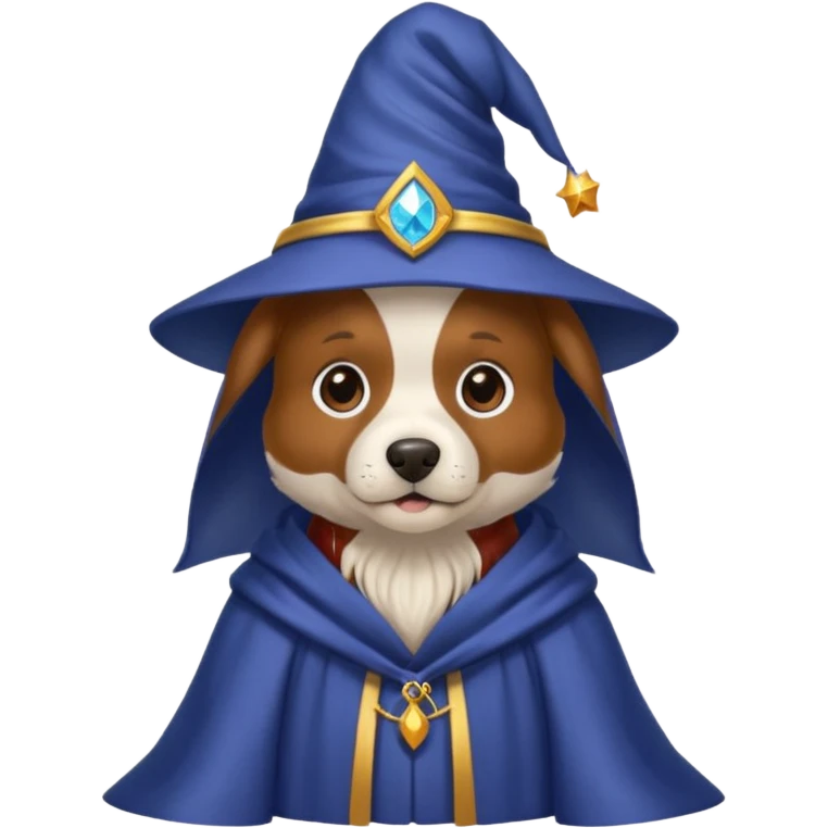 Dog wizard emoji
