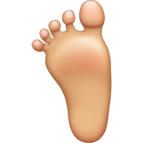Hairy toes emoji