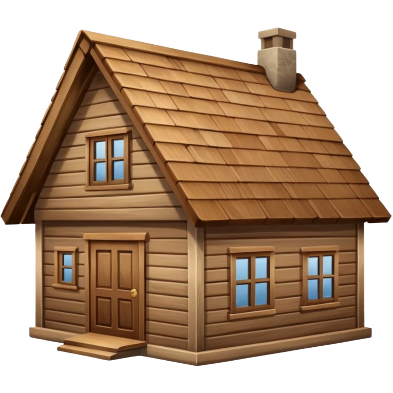 saman çatılı ev emoji