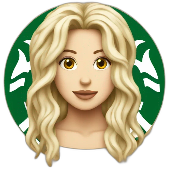 Starbucks logo looks like shakira emoji