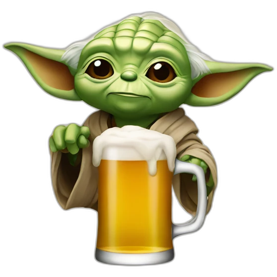 Yoda beer emoji
