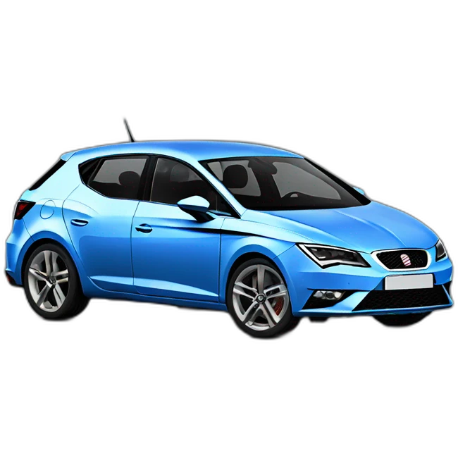 Seat leon III bleu étoilé emoji