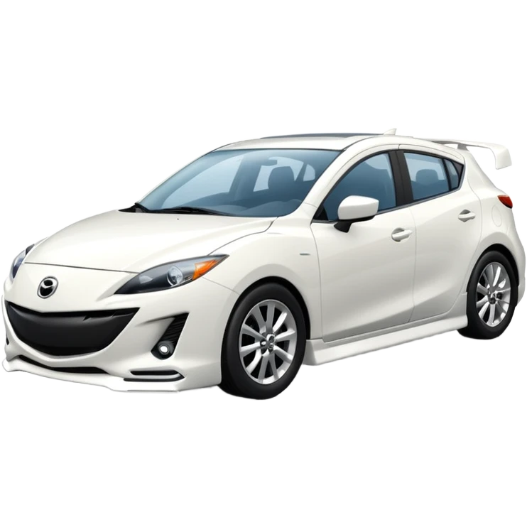 white mazda 3 2025 shape emoji