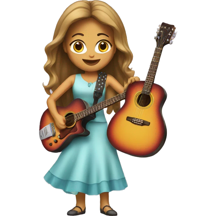 women guitar emoji