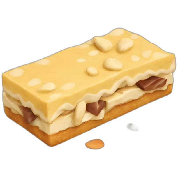 Turrón de Jijona con almendras y niel emoji