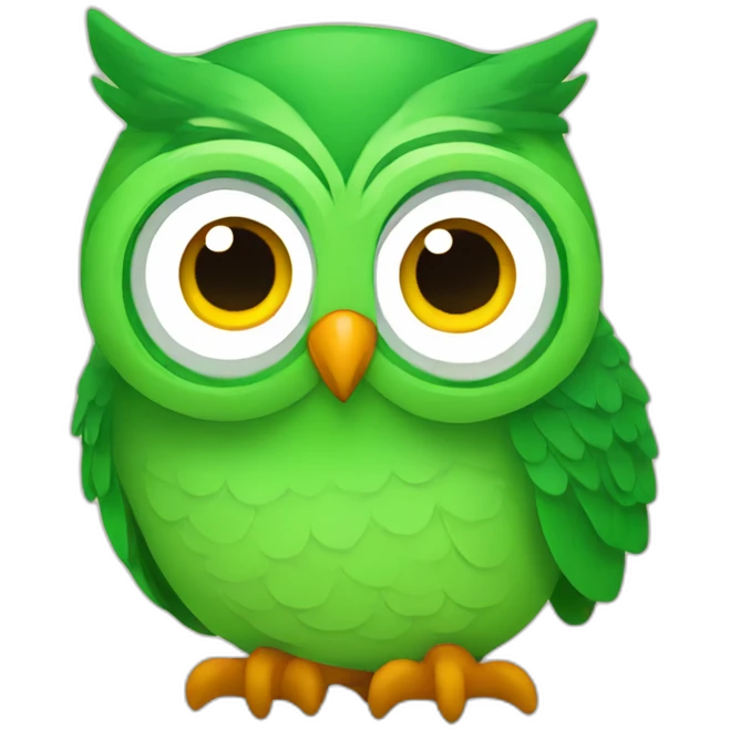 duolingo the green owl emoji