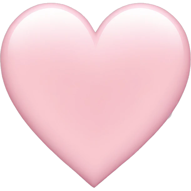 Light pink heart emoji