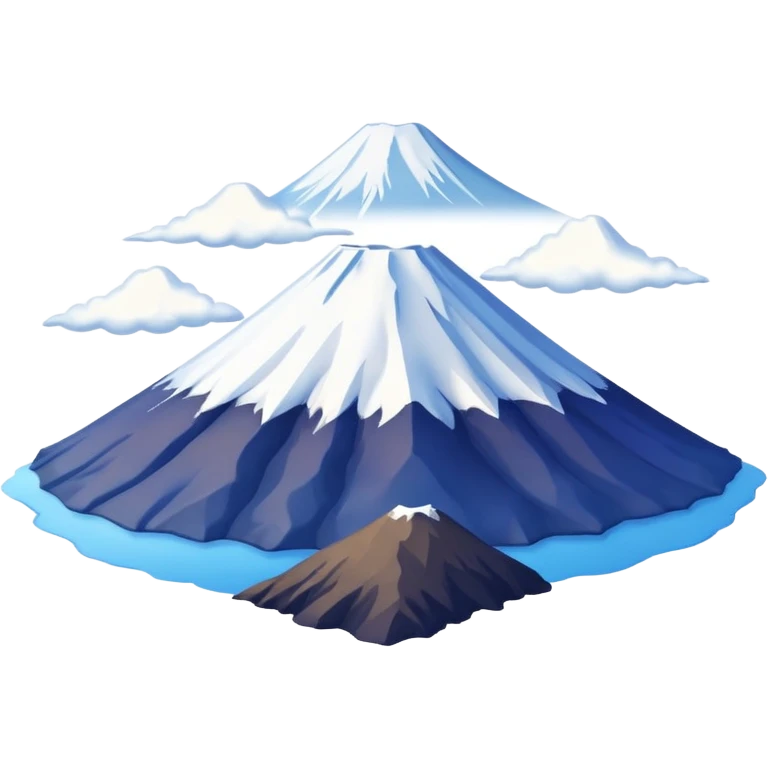 Mount Fuji with a clean background emoji