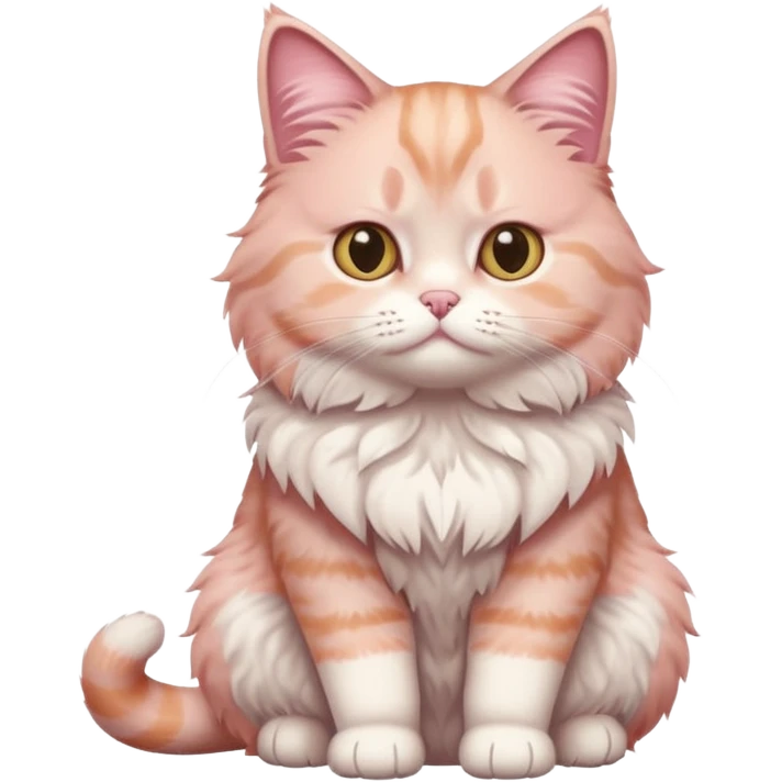 full body of Brishtish pink cat emoji