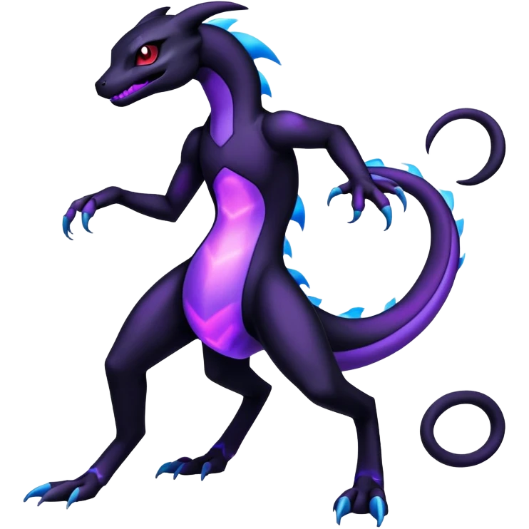 Salazzle-Salandit-Umbreon-Fakémon-hybrid-creature (full body)  emoji