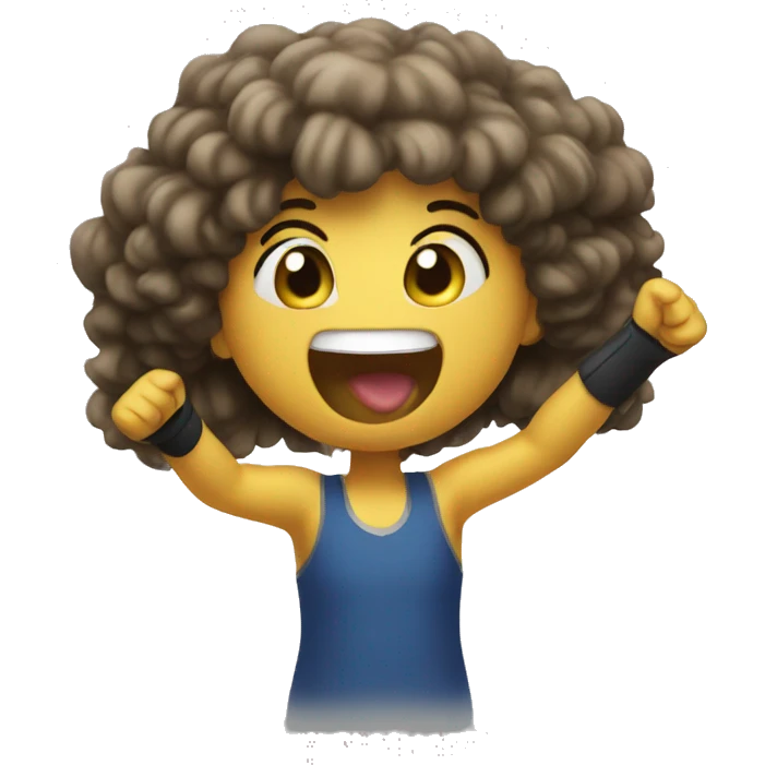Me cheering  emoji