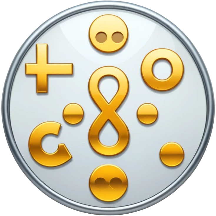 Mathematical operation symbols (plus, minus, multiply, divide) emoji