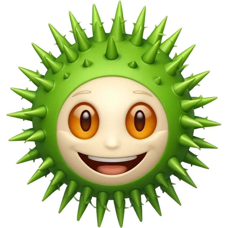 a smiling virus emoji
