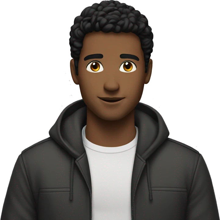 matt cornett actor black hair, white young guy emoji