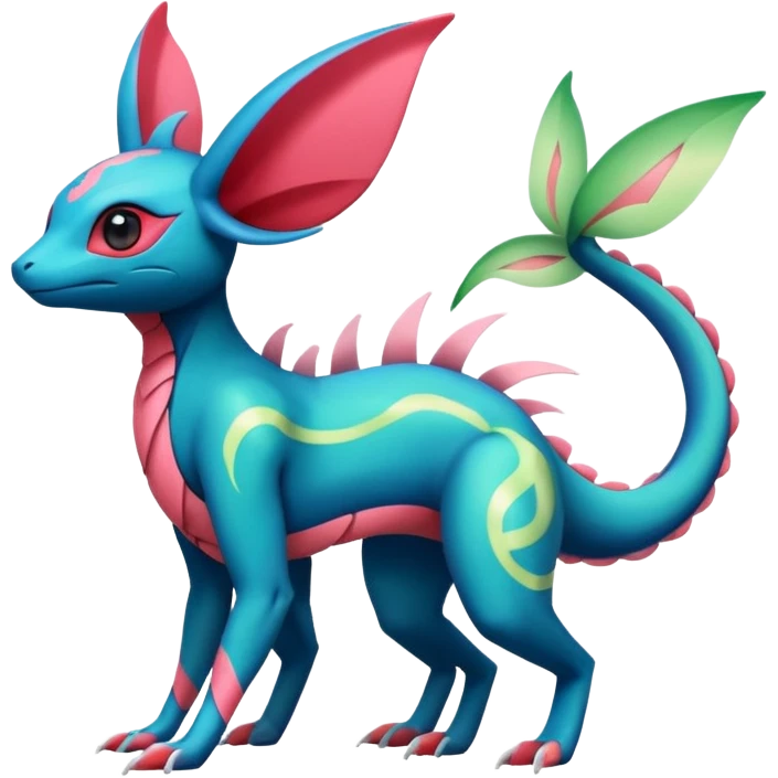 Salandit-Flygon-Sylveon-Umbreon-fusion-Pokémon-hybrid-creature  emoji